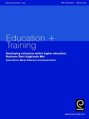 cover image of Education + Training, Volume 45, Issue 6